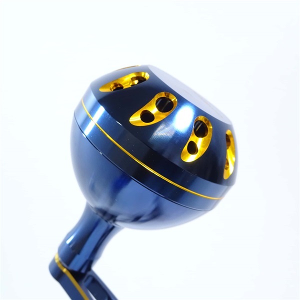 超々ジュラルミン製ハンドル７０ＭＭ深海ブルーゴールド シマノ用